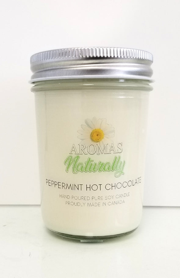 Pure Soy Wax Candle - Peppermint Hot Chocolate