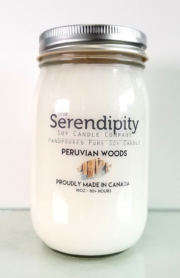 Pure Soy Wax Candle - Peruvian Woods