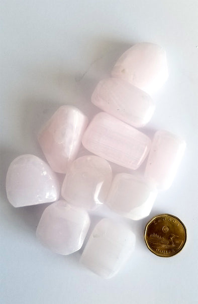 Tumbled Gemstones - Mangano (Pink) Calcite Large