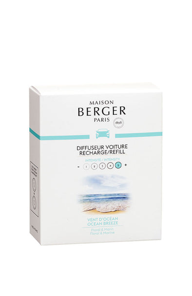 Maison Berger Set of 2 Car Diffuser Refills - Ocean Breeze