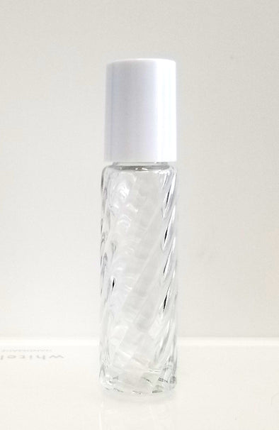 10 ml Clear Swirl Rollerball Bottle