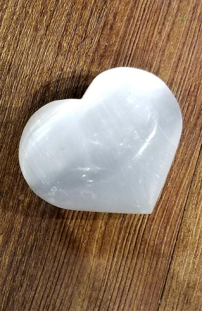 Polished Gemstones - Selenite Hearts