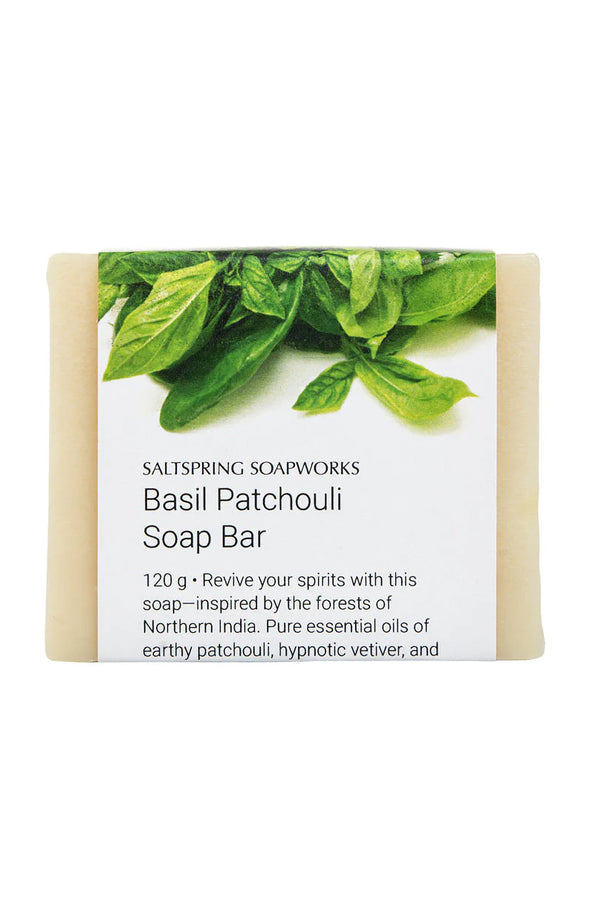 Saltspring Soapworks - Basil Patchouli Bar Soap