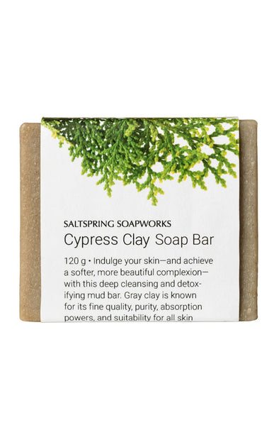 Saltspring Soapworks - Cypress Clay Bar Soap