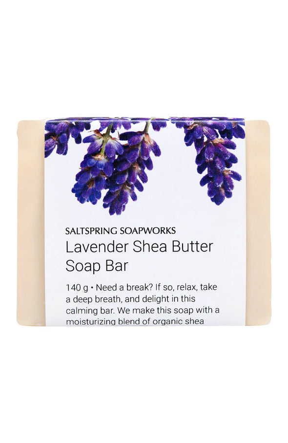 Saltspring Soapworks - Lavender Shea Butter Bar Soap