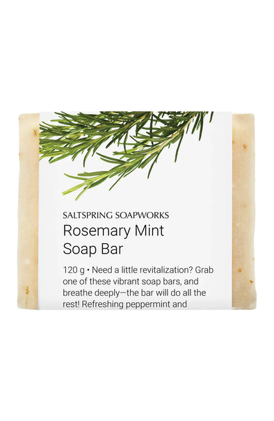 Saltspring Soapworks - Rosemary Mint Bar Soap