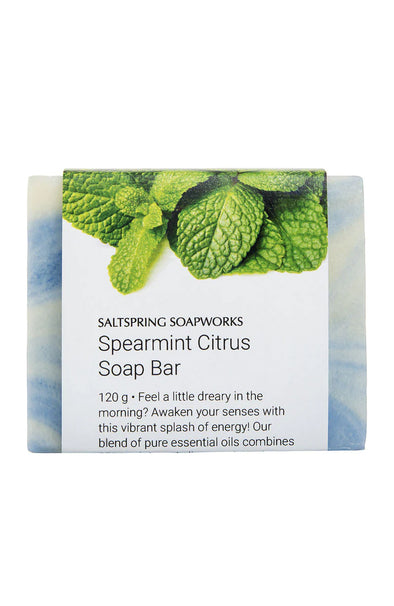 Saltspring Soapworks - Spearmint Citrus Bar Soap