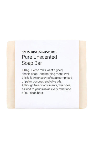Saltspring Soapworks - Unscented Bar Soap