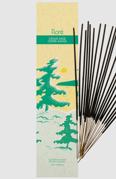 Flore Cedar Sage Incense Sticks