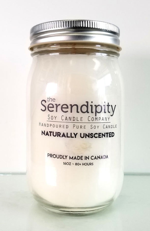 Pure Soy Wax Candle - Naturally Unscented