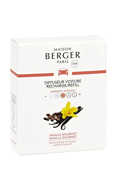 Maison Berger Set of 2 Car Diffuser Refills - Vanilla Gourmet