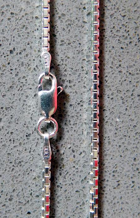 Sterling Silver Diamond Cut Box Chain 035