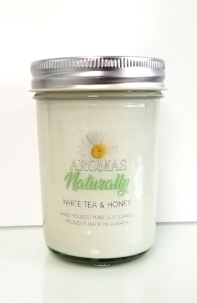 Pure Soy Wax Candle - White Tea & Honey