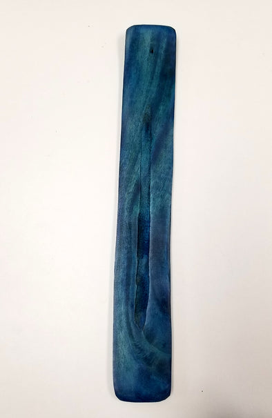 Wood Incense Holder - Blue