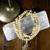 108 Bead Mala Necklace - White Yak Bone & Turquoise 2
