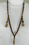 108 Bead Mala Necklace - Natural Yak Bone & Turquoise